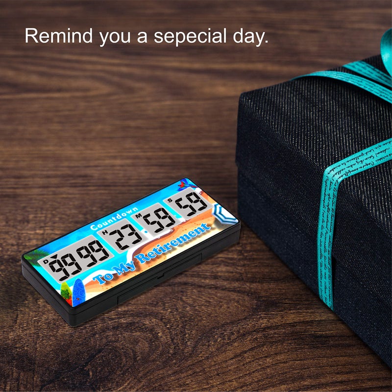 Runleader Digital 9999 Days Events Timer, Count-Down&Count-up Tracking,Backlight Display,Alarm Reminder,Battery Replacement,User Shutdown for Wedding Retirement Christmas - Image 4